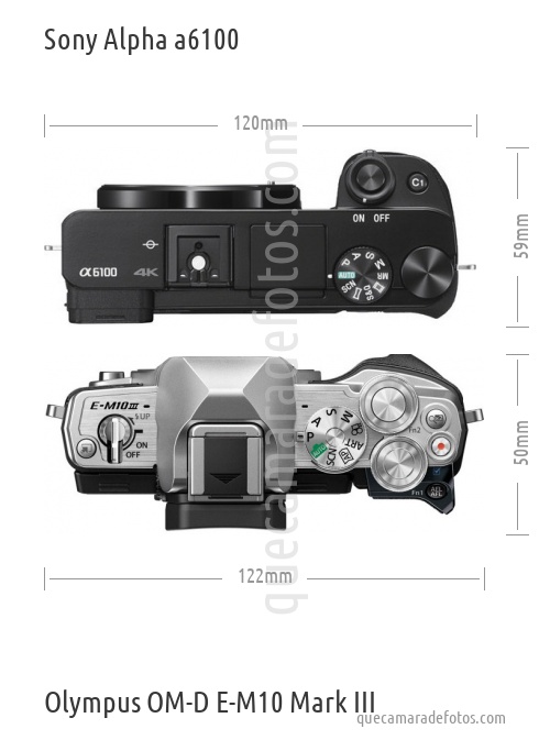 Sony Alpha a6100 vs Olympus OM-D E-M10 Mark III