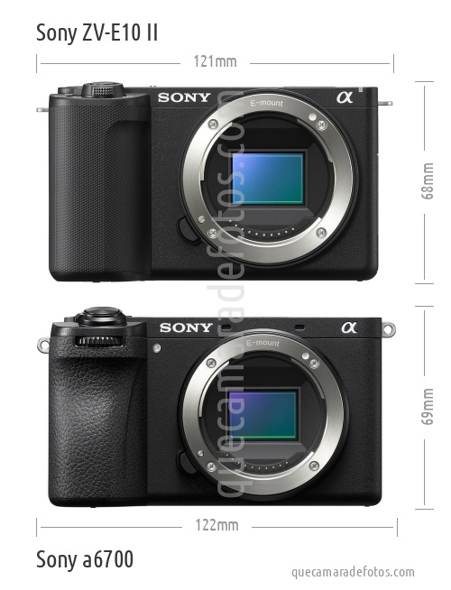 Sony ZV-E10 II vs Sony a6700