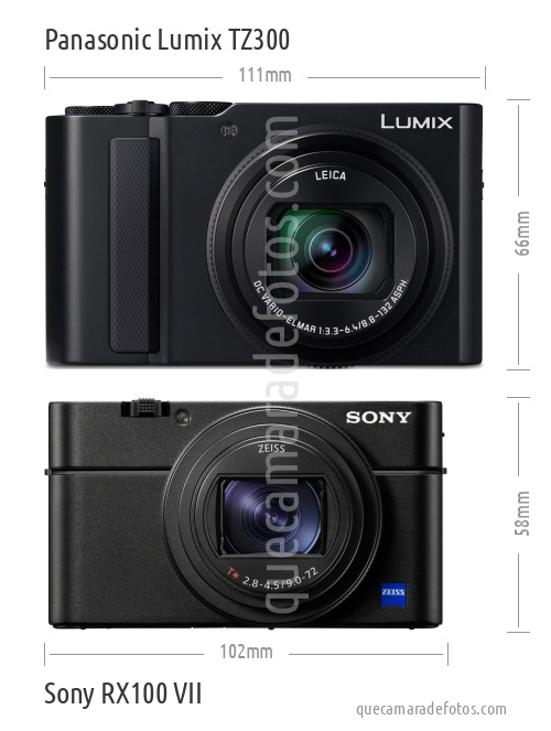 Panasonic Lumix TZ300 vs Sony RX100 VII