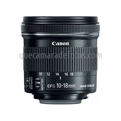 Canon  EF-S 10-18mm f4.5-5.6 IS STM | vista frontal