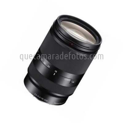 Sony  E 18-200mm F3.5-6.3 OSS LE | vista frontal